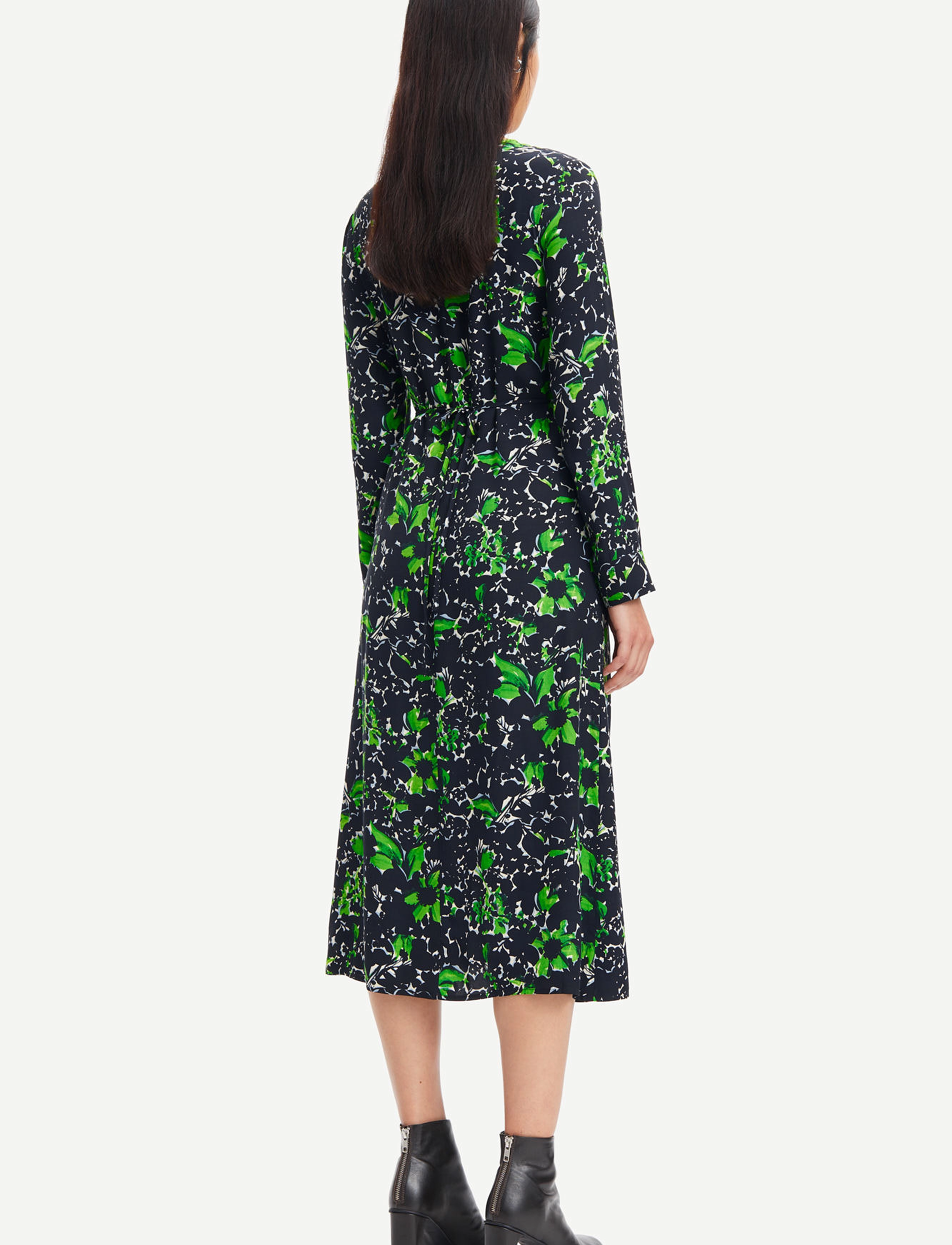 Samsøe Samsøe - Agneta dress aop 14201 - midiklänningar - flora - 3