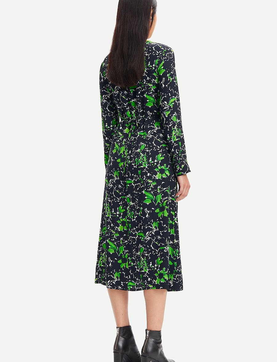 Samsøe Samsøe - Agneta dress aop 14201 - midiklänningar - flora - 3