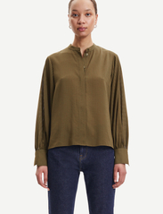 Samsøe Samsøe - Dorothe nc shirt 14459 - langermede bluser - dark olive - 2