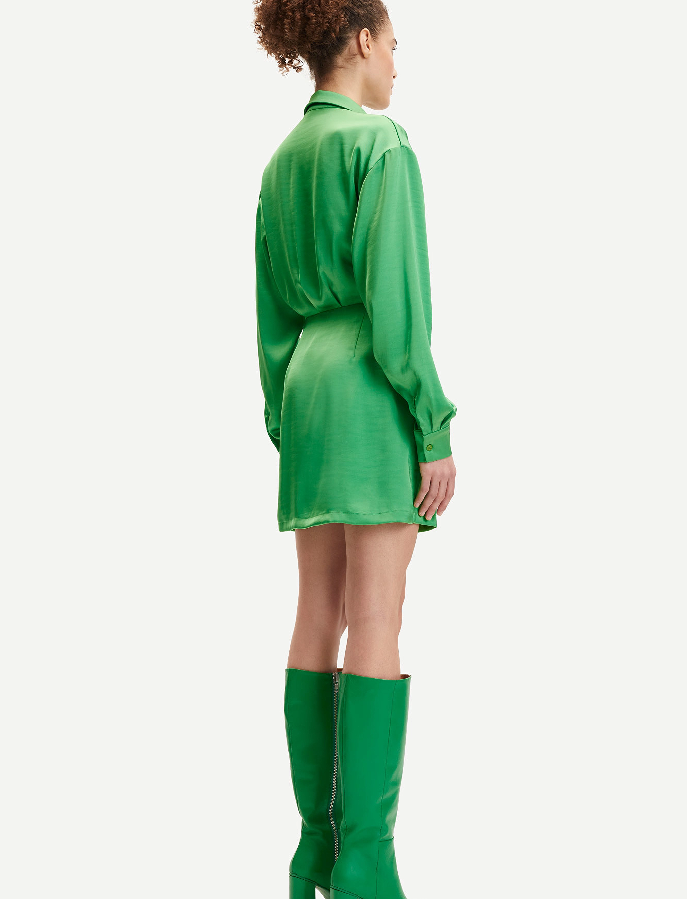 Samsøe Samsøe - Liza shirt dress 12956 - overhemdjurken - vibrant green - 3