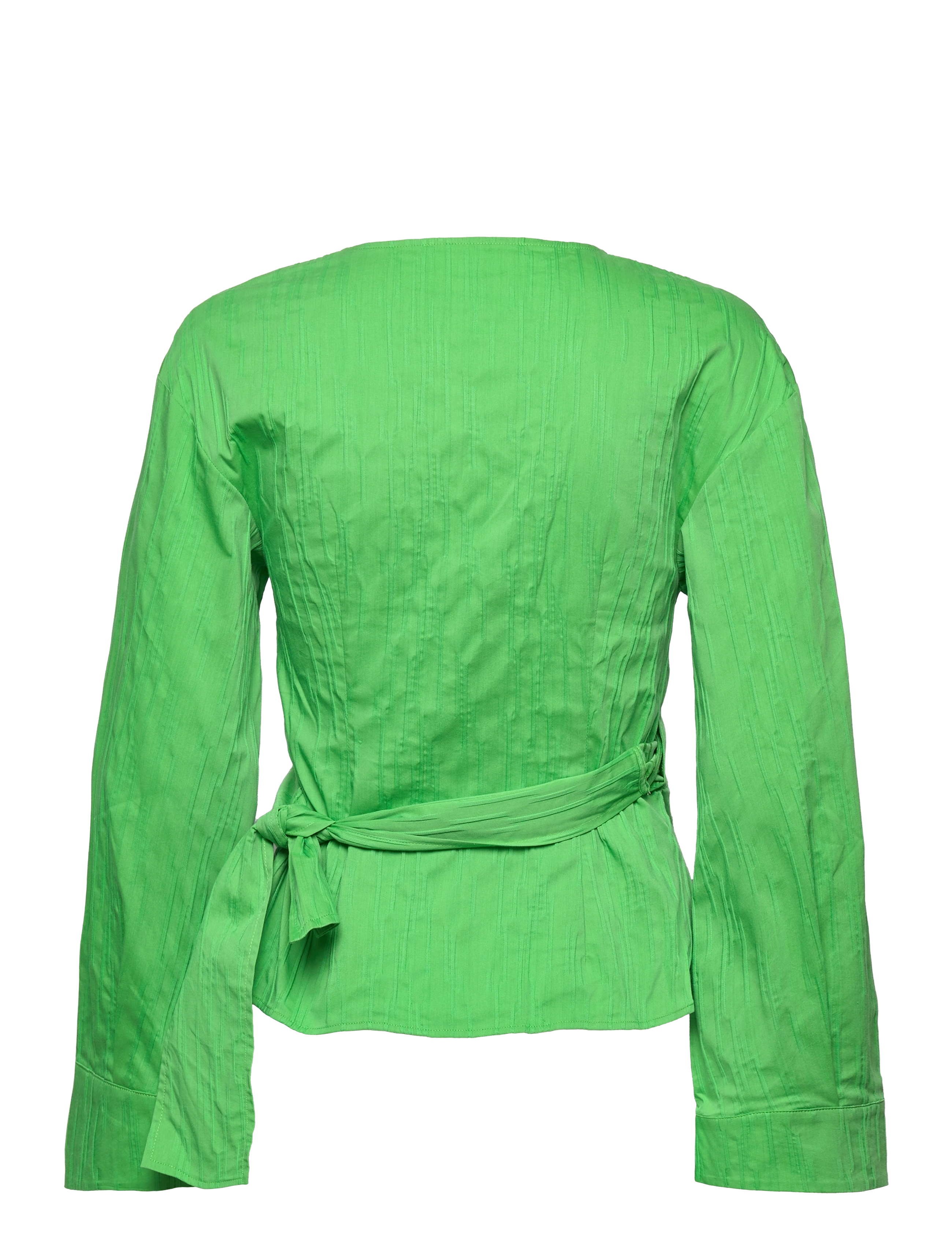 Samsøe Samsøe - Rossi wrap blouse 14451 - langærmede bluser - vibrant green - 2