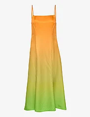 Samsøe Samsøe - Annah dress aop 14494 - sukienki na ramiączkach - grading orange - 0