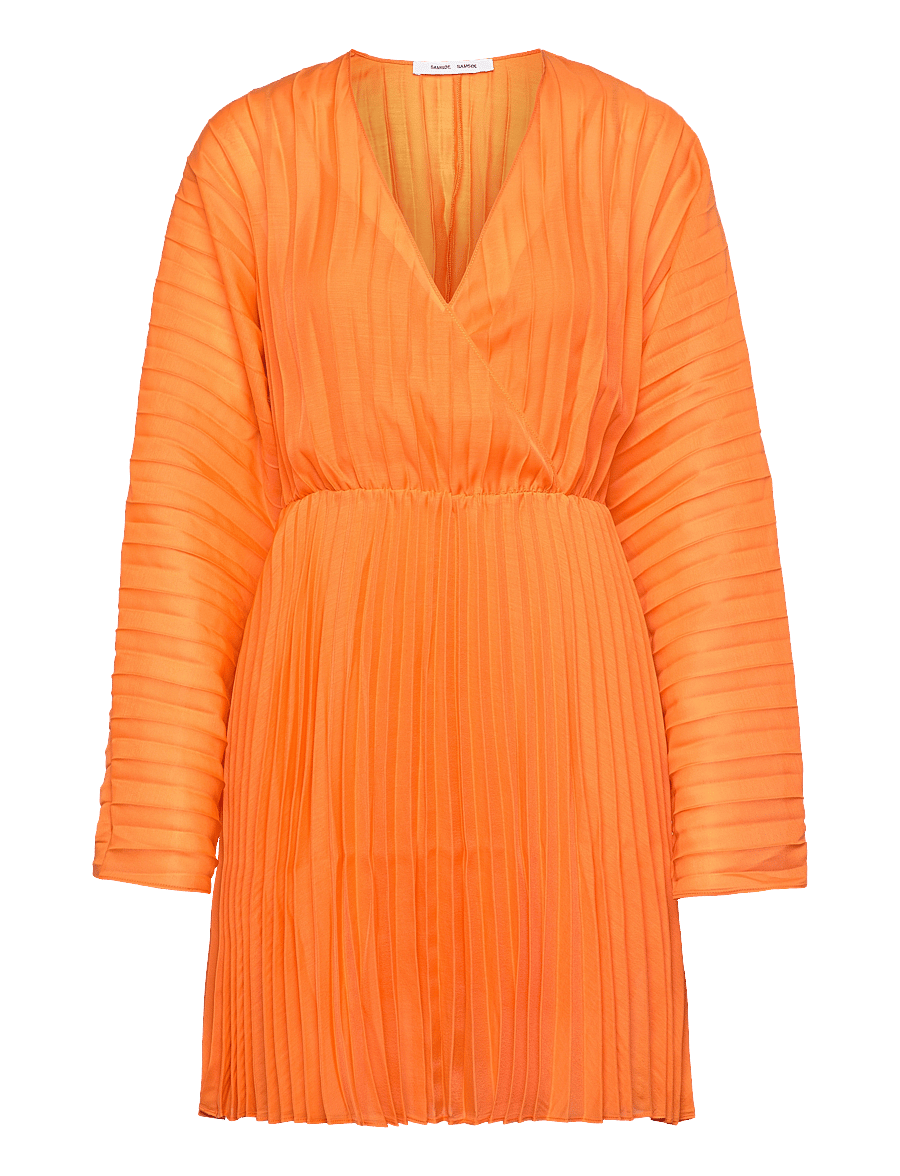 Samsøe Samsøe - Annica v-n dress 14512 - feestjurken - russet orange - 1