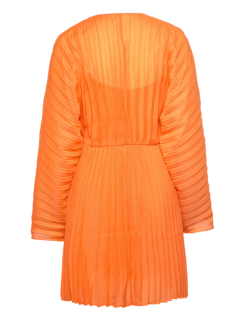 Samsøe Samsøe - Annica v-n dress 14512 - festkjoler - russet orange - 2