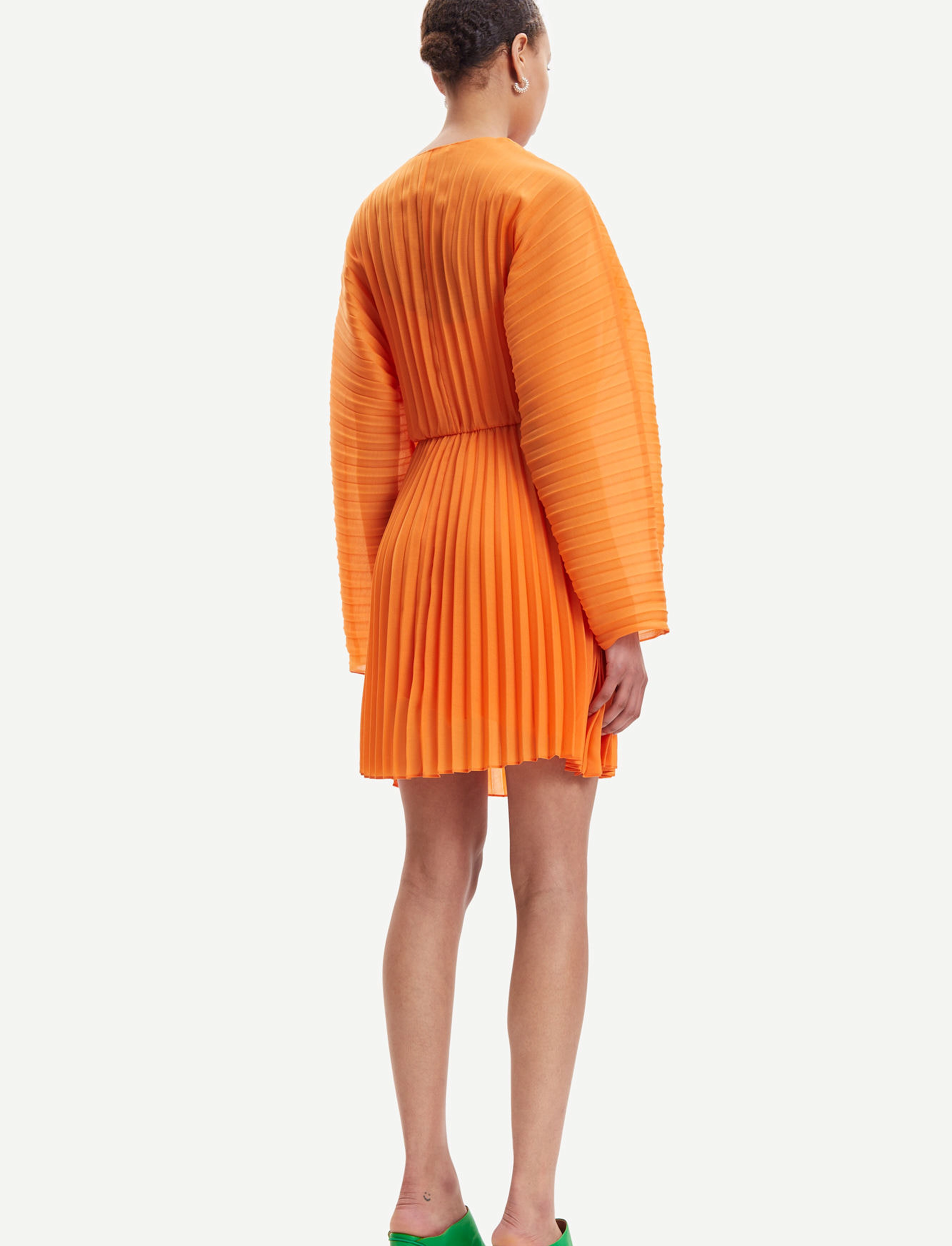 Samsøe Samsøe - Annica v-n dress 14512 - feestjurken - russet orange - 4