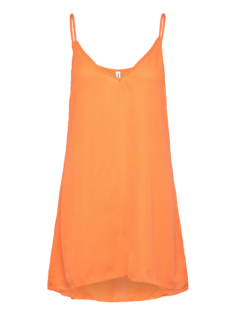 Samsøe Samsøe - Annica v-n dress 14512 - festkjoler - russet orange - 3