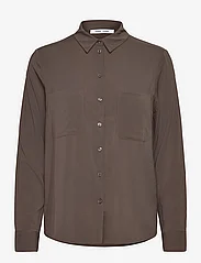Samsøe Samsøe - Milly shirt 9942 - blūzes ar garām piedurknēm - major brown - 0