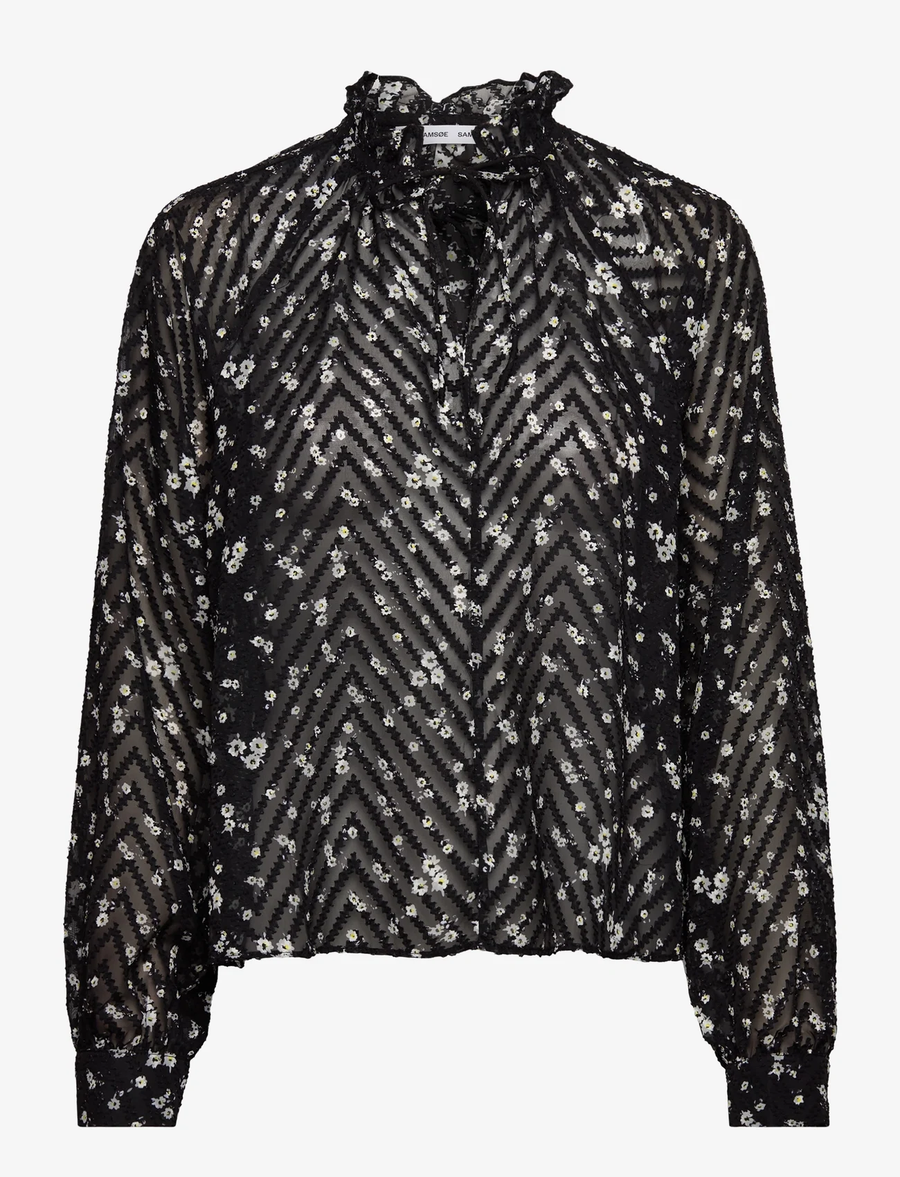 Samsøe Samsøe - Karookhi blouse 14573 - blūzes ar garām piedurknēm - dark meadow - 0