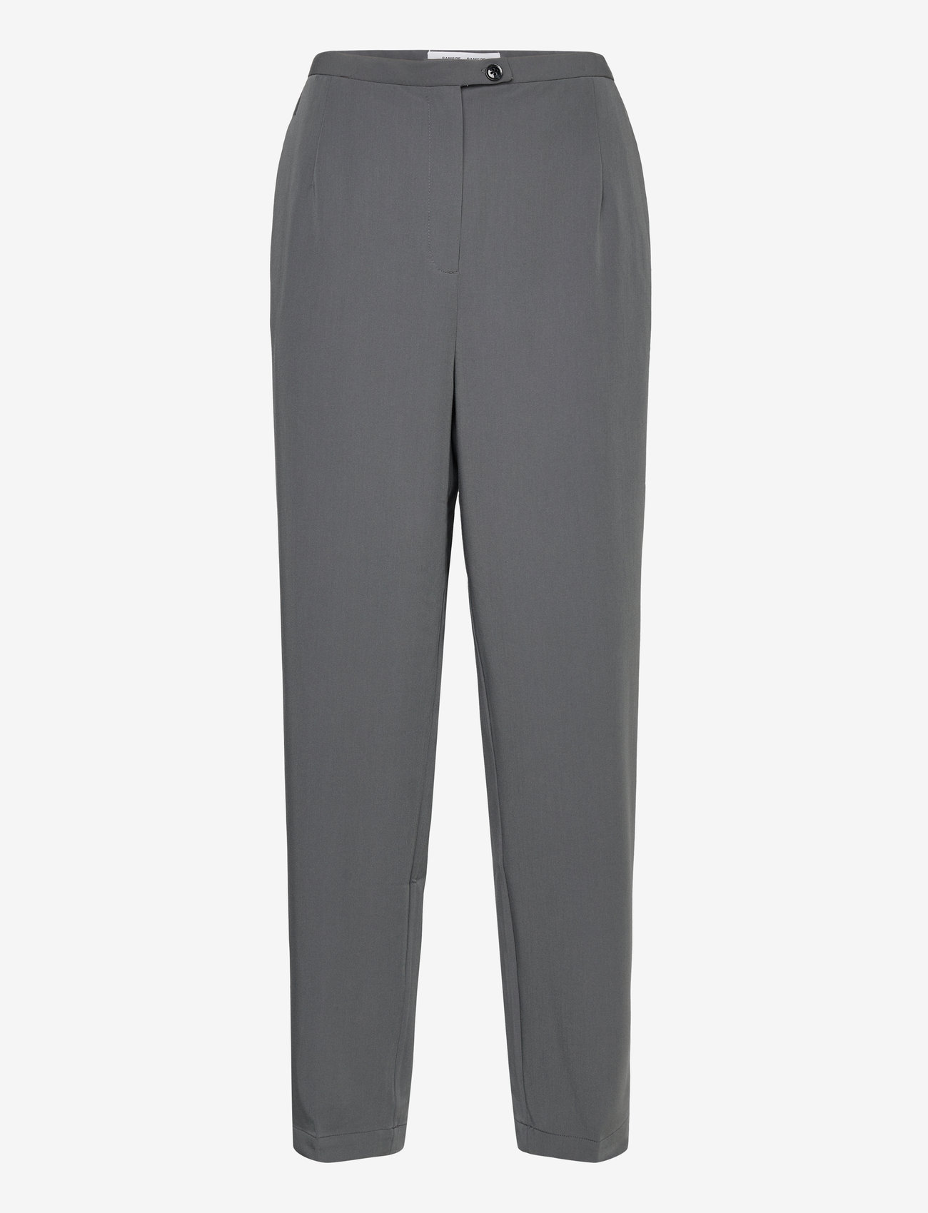 Samsøe Samsøe - Hallie trousers 14596 - sirge säärega püksid - iron gate - 0