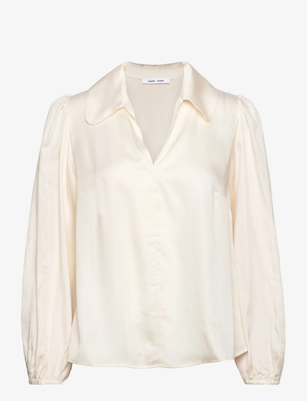 Samsøe Samsøe - Margot blouse 14448 - langärmlige blusen - eggnog - 0
