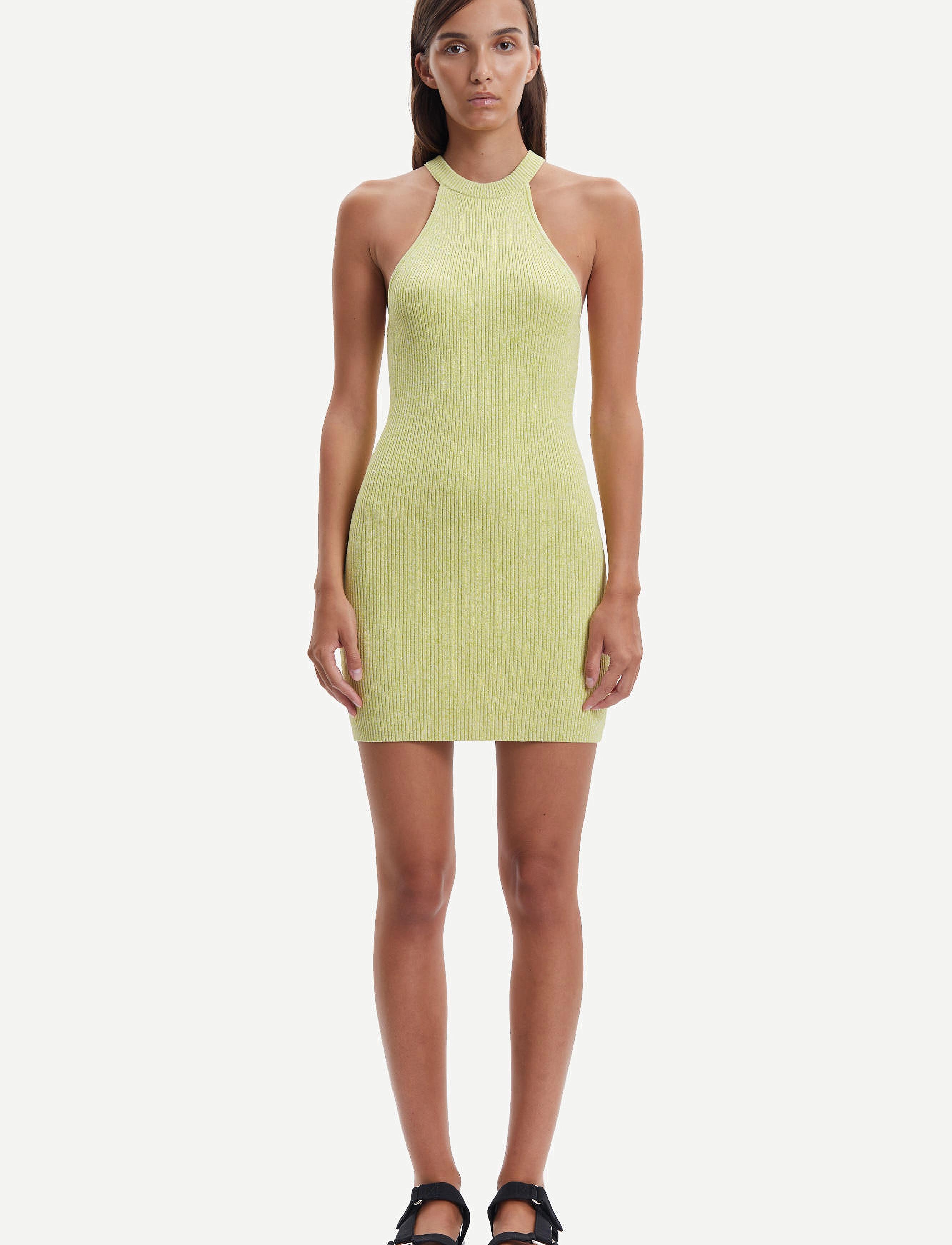 Samsøe Samsøe Ashli dress 14628 - Bodycon jurken - ACID MEL. / green