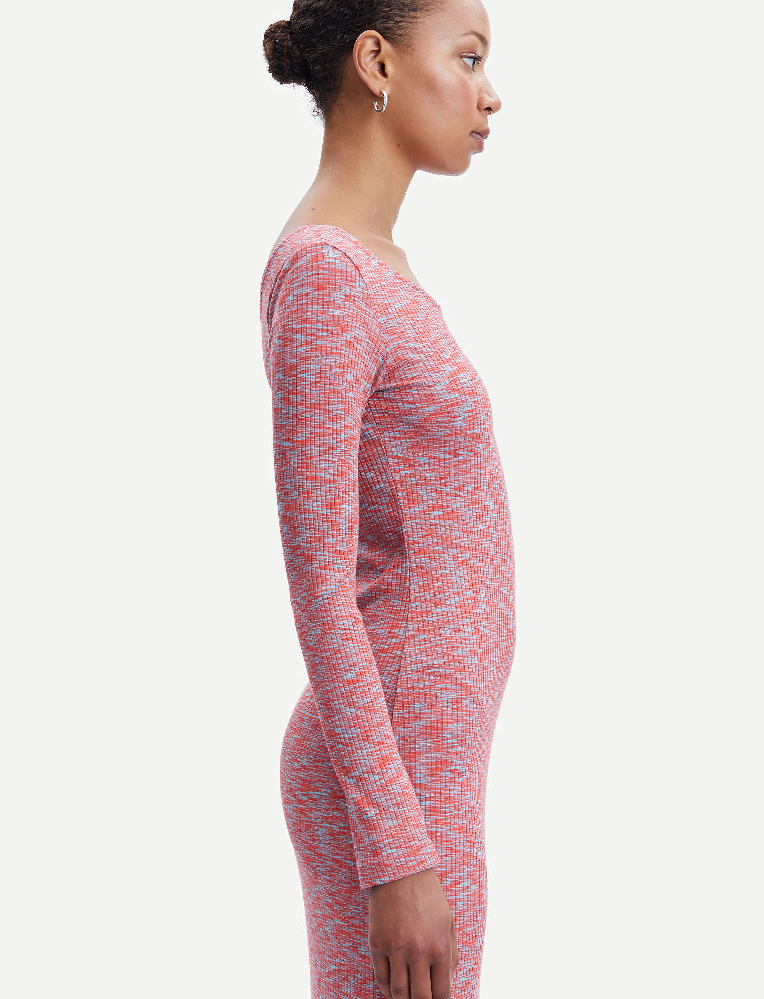 Samsøe Samsøe - Kelly long dress 14292 - stramme kjoler - blue space dye - 4
