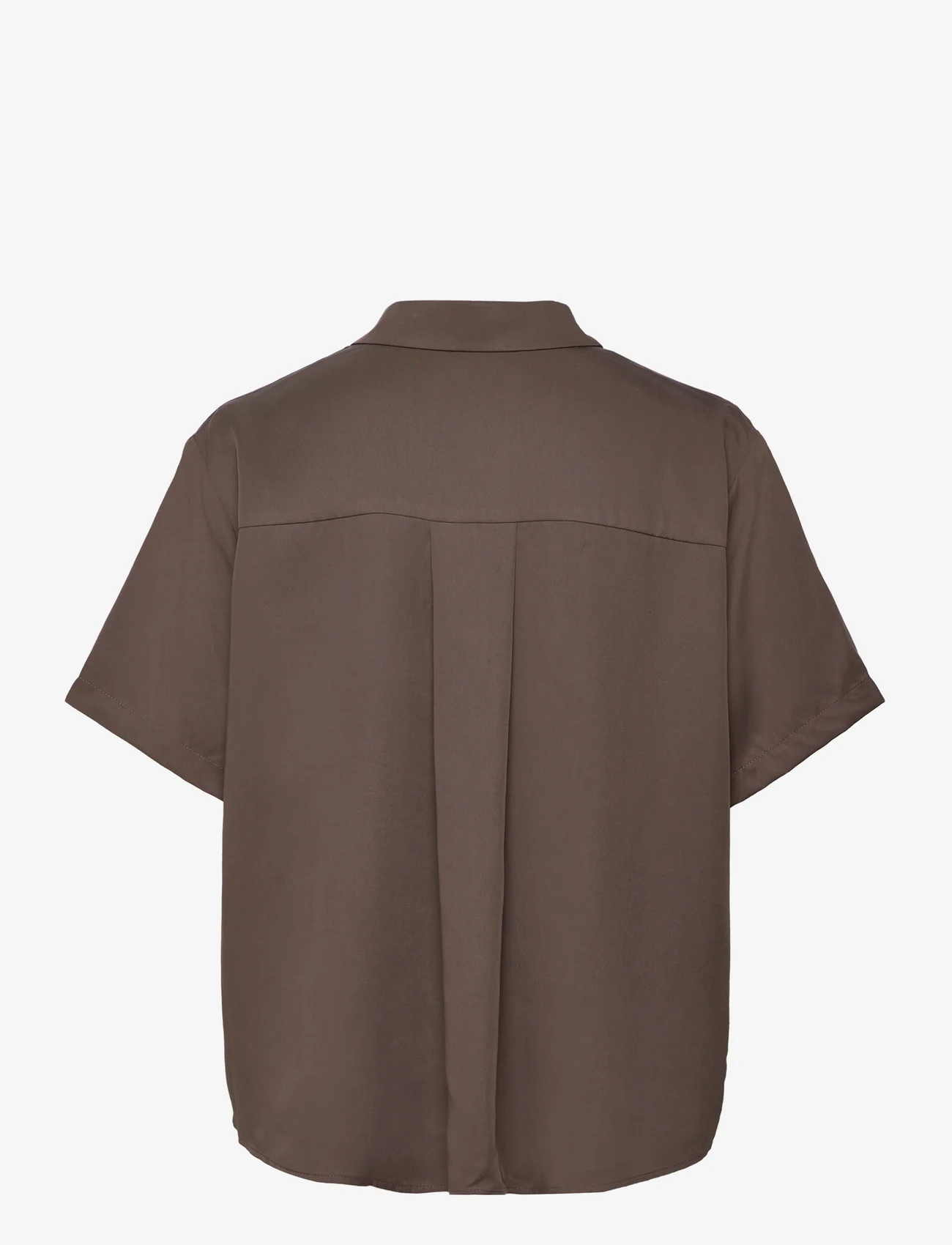 Samsøe Samsøe - Alfrida shirt 14639 - kortærmede skjorter - major brown - 1