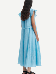 Samsøe Samsøe - Karookh long dress 14646 - festkläder till outletpriser - blue topaz - 3