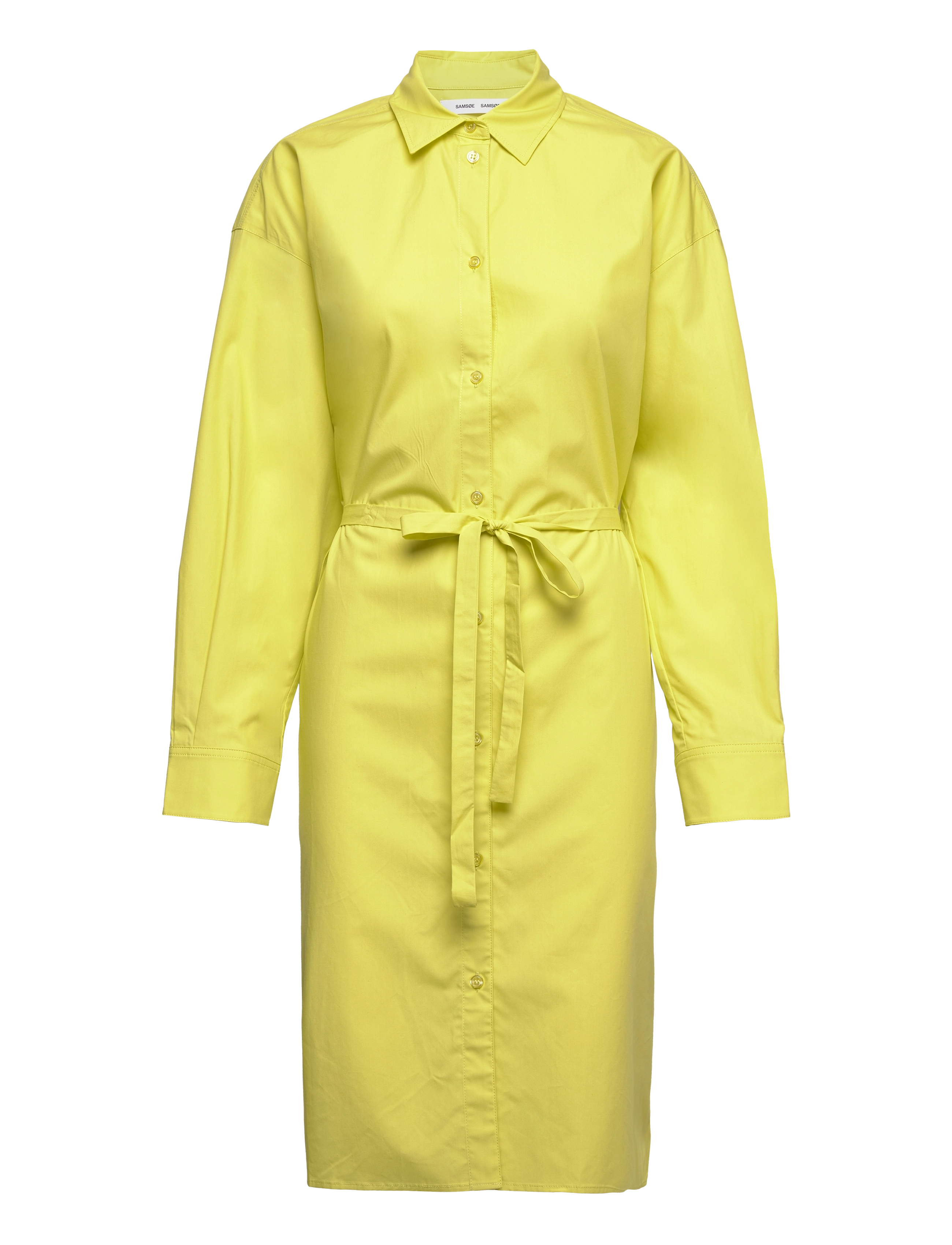 Samsøe Samsøe Lua shirt dress 14644 - Tøj - ACID GREEN / green