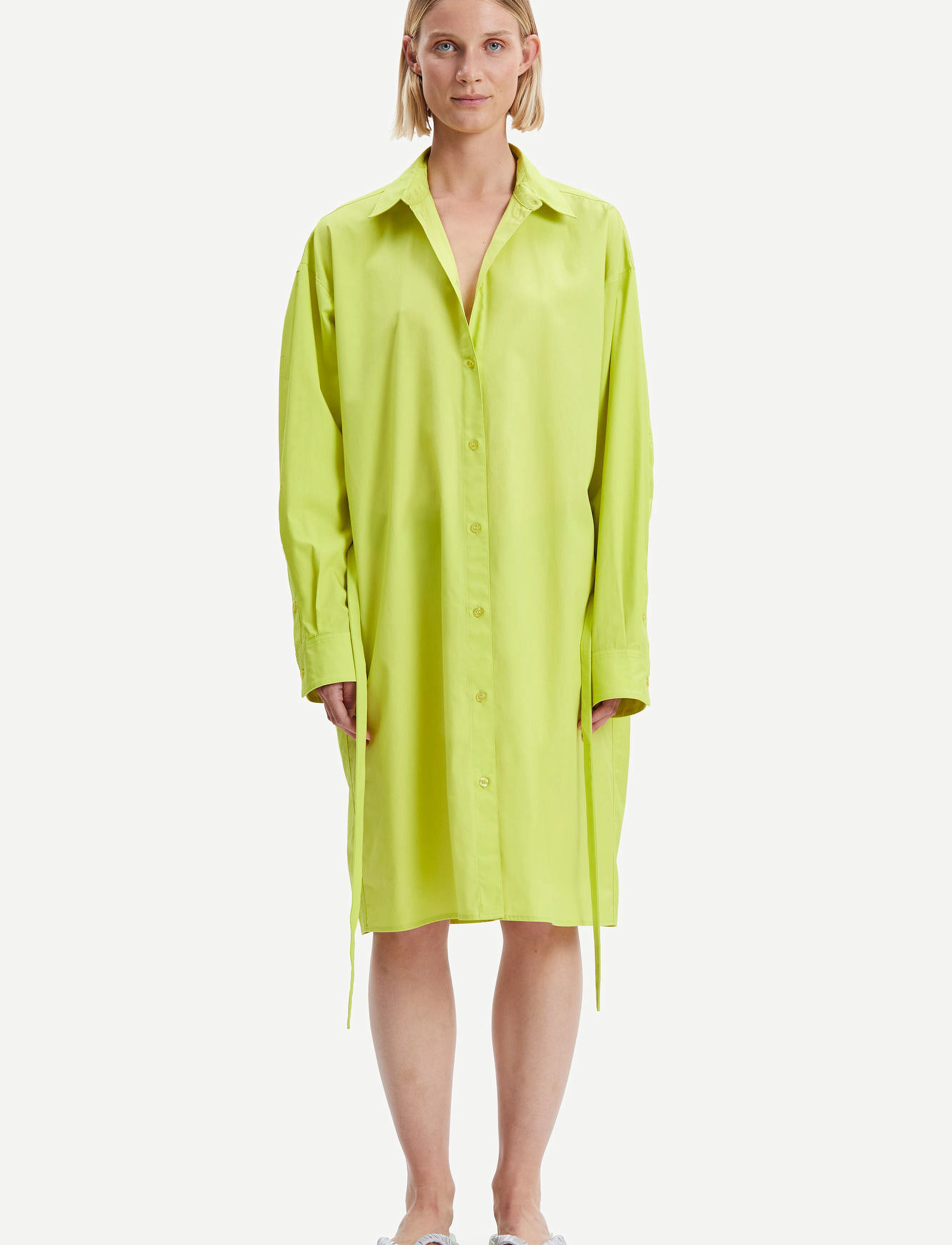 Samsøe Lua Shirt Dress 14644, XS, Dresses, Grün - Knee-length & Midi, Frauen