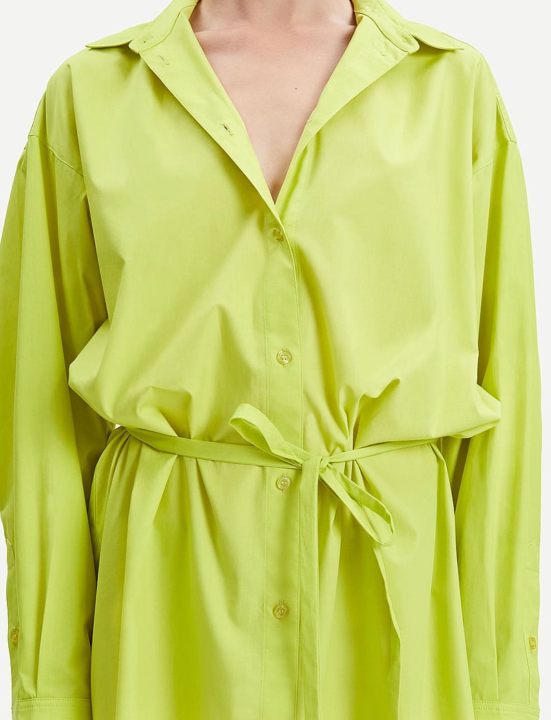 Samsøe Samsøe - Lua shirt dress 14644 - hemdkleider - acid green - 4