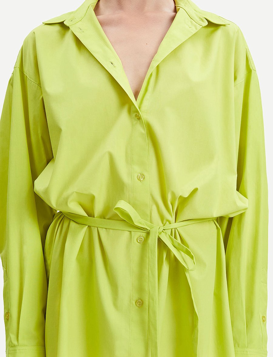 Samsøe Samsøe - Lua shirt dress 14644 - kreklkleitas - acid green - 4