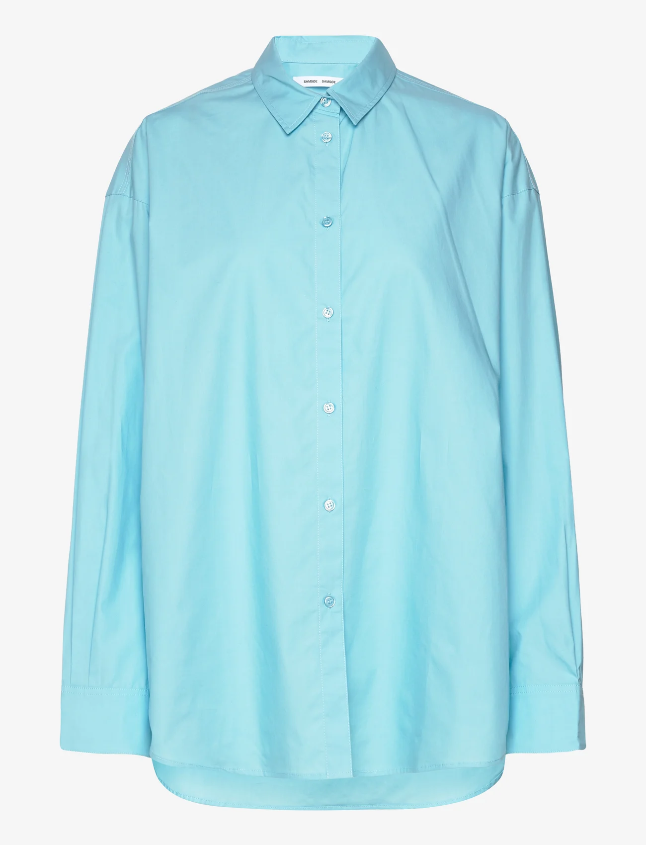 Samsøe Samsøe - Lua np shirt 14644 - long-sleeved shirts - blue topaz - 0