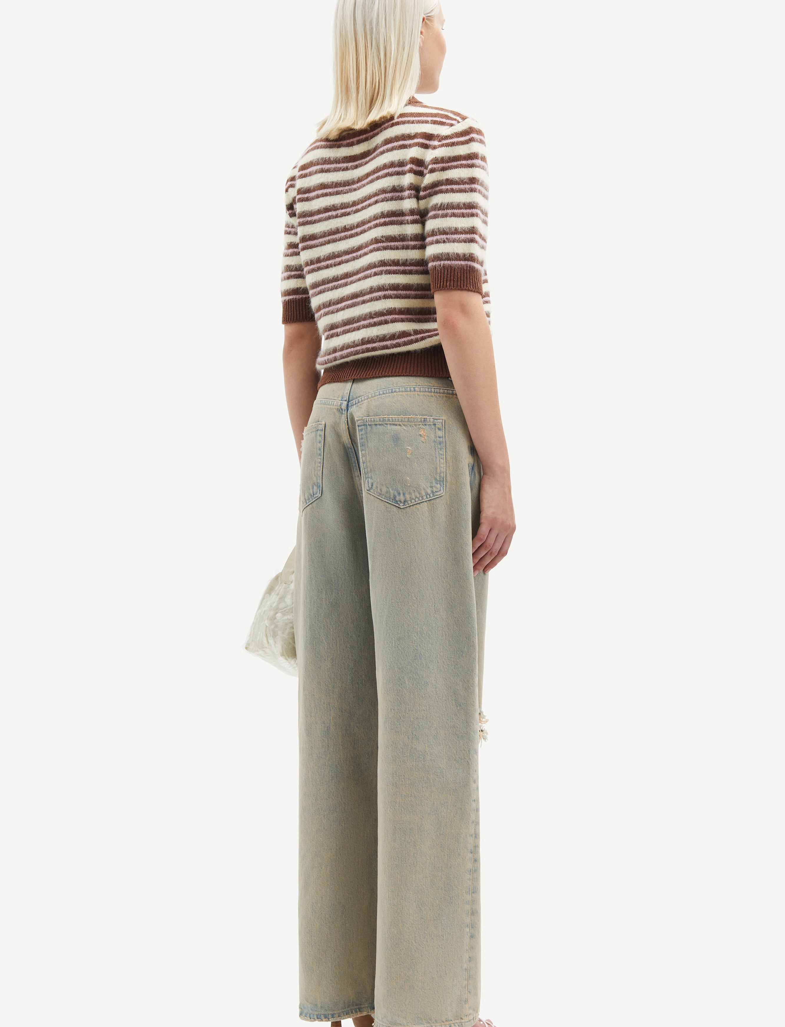 Samsøe Samsøe - Shelly jeans 14811 - leveälahkeiset farkut - khaki dust break - 3