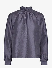 Samsøe Samsøe - Karookhi blouse 14641 - long-sleeved blouses - blue granite whizz - 0