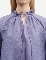 Samsøe Samsøe - Karookhi blouse 14641 - long-sleeved blouses - blue granite whizz - 4