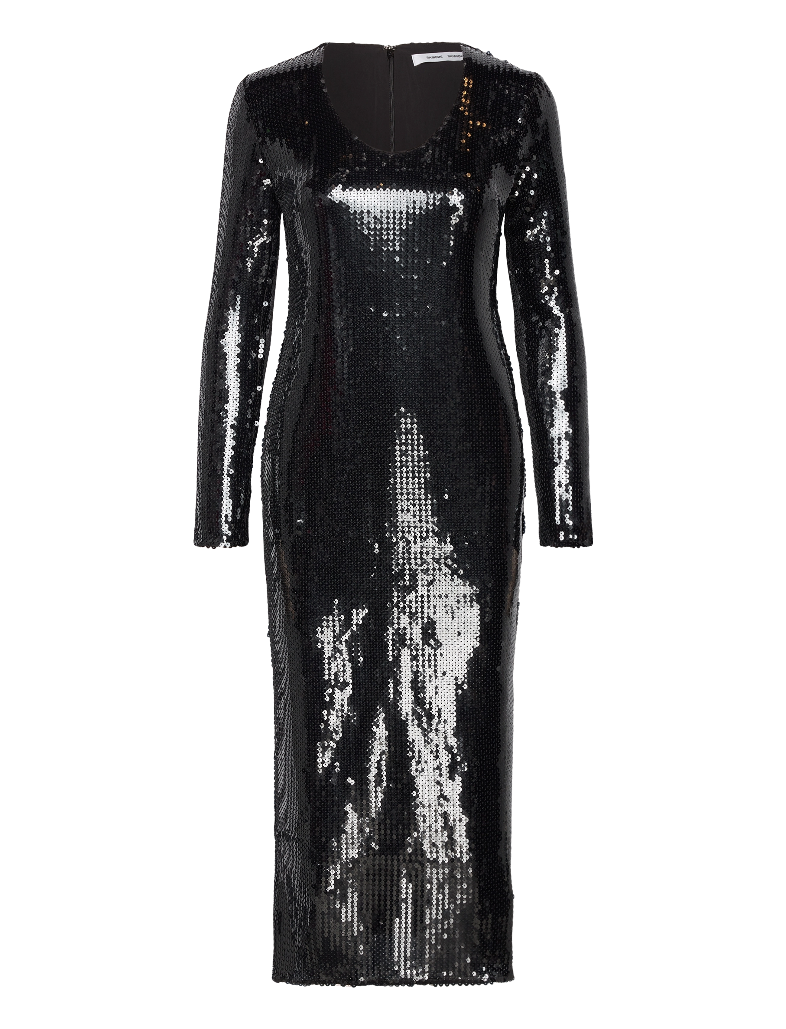 Samsøe Samsøe Alina U-N sequins dress 14904 - Samsøe Samsøe - BLACK / black