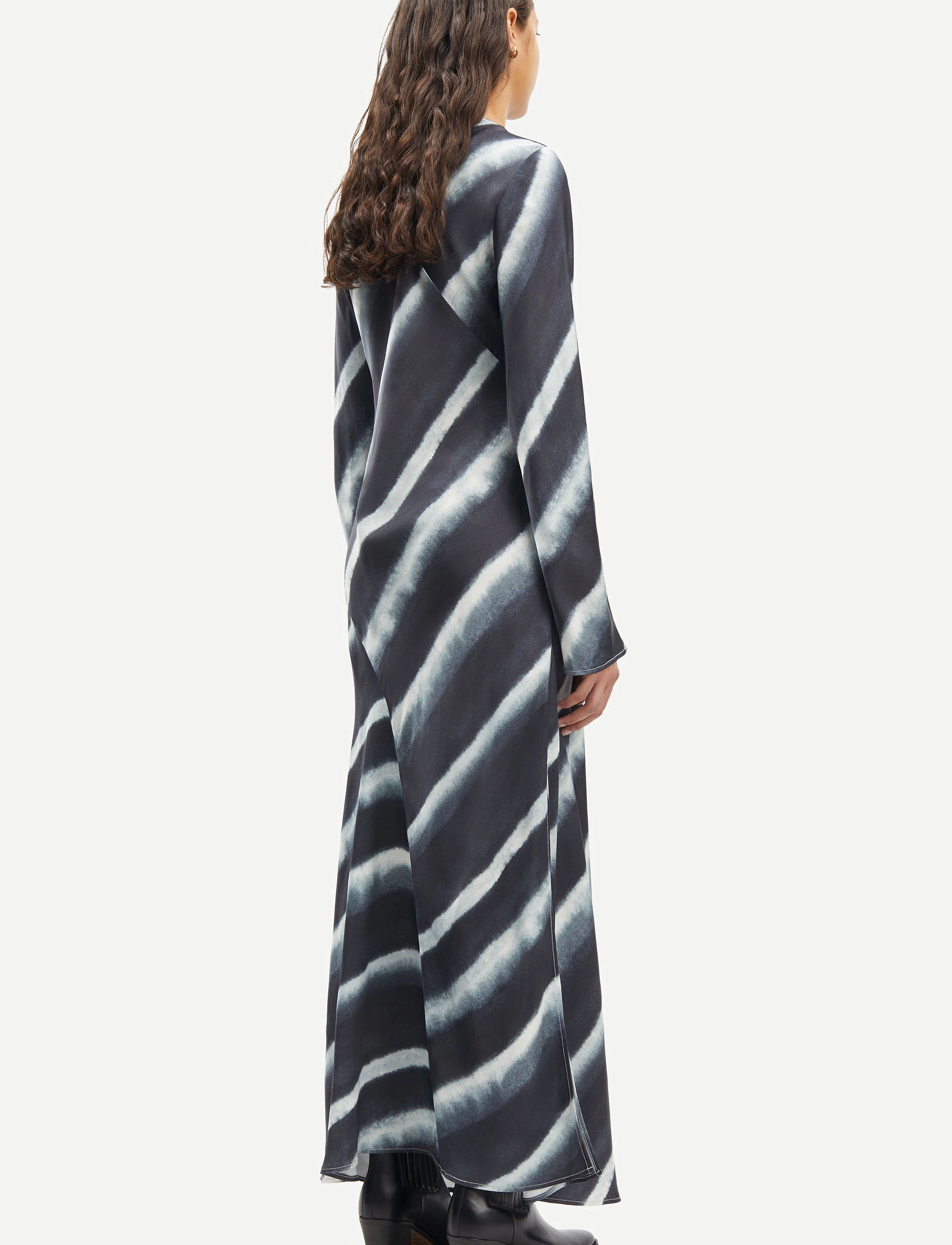 Samsøe Samsøe - Madeleine dress 14905 - ilgos suknelės - striped ombre blue - 4