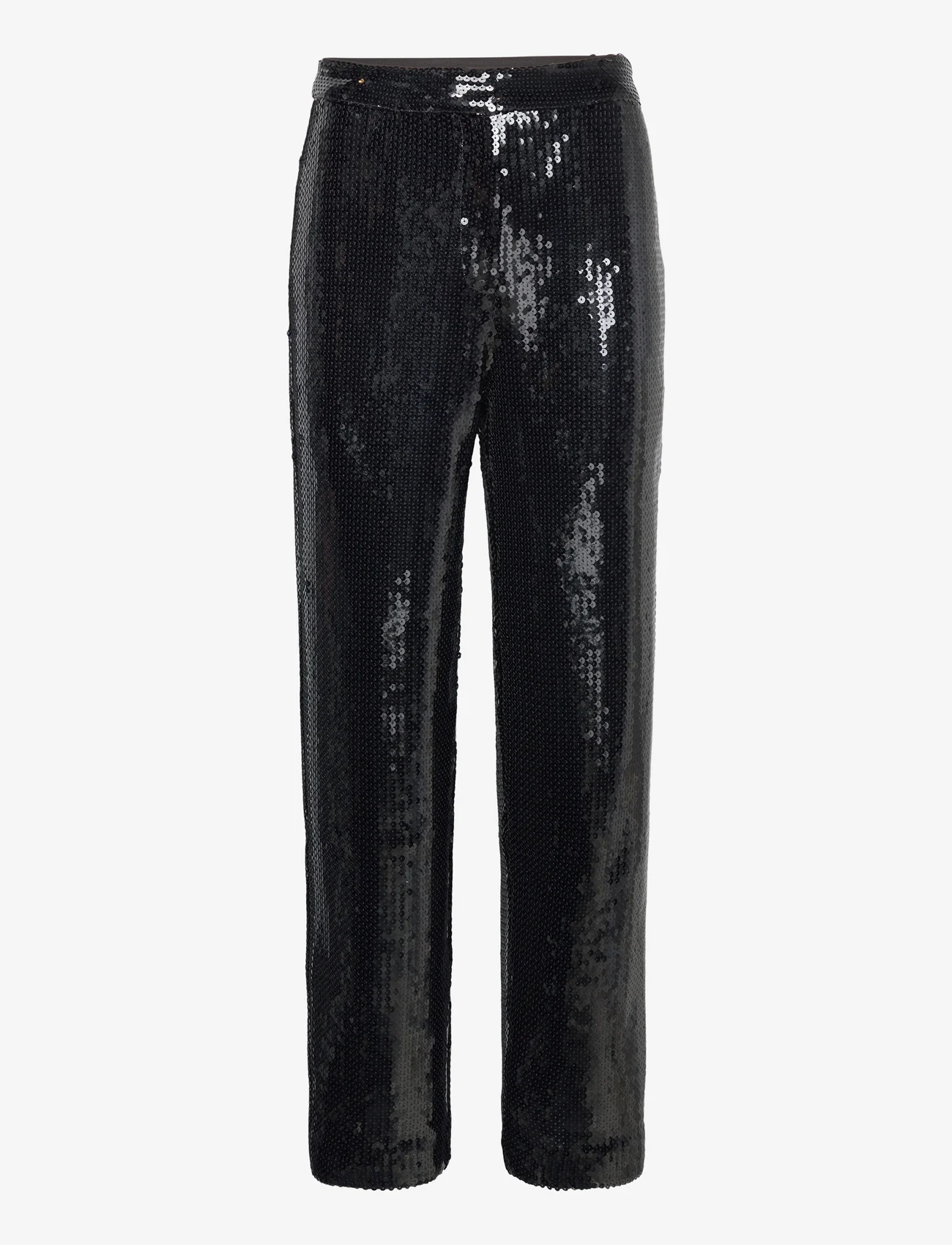 Samsøe Samsøe - Agneta trousers 14904 - plačios kelnės - black - 0