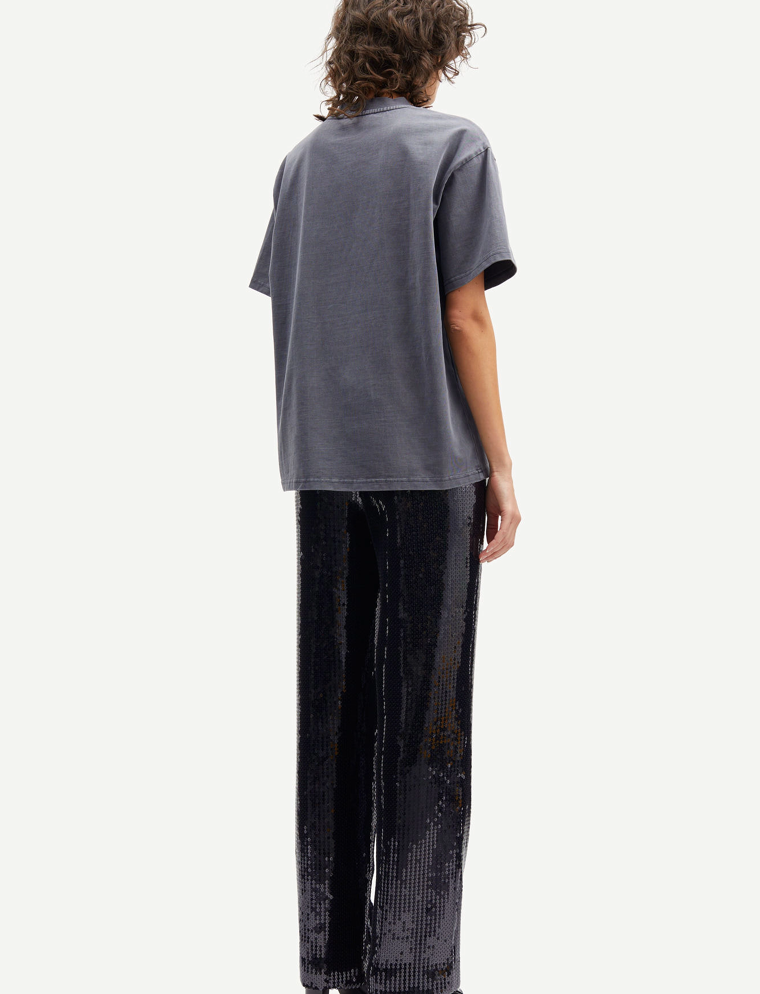Samsøe Samsøe - Agneta trousers 14904 - wijde broeken - black - 3