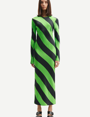 Samsøe Samsøe - Alina long dress 14903 - maxi dresses - green stripe - 2