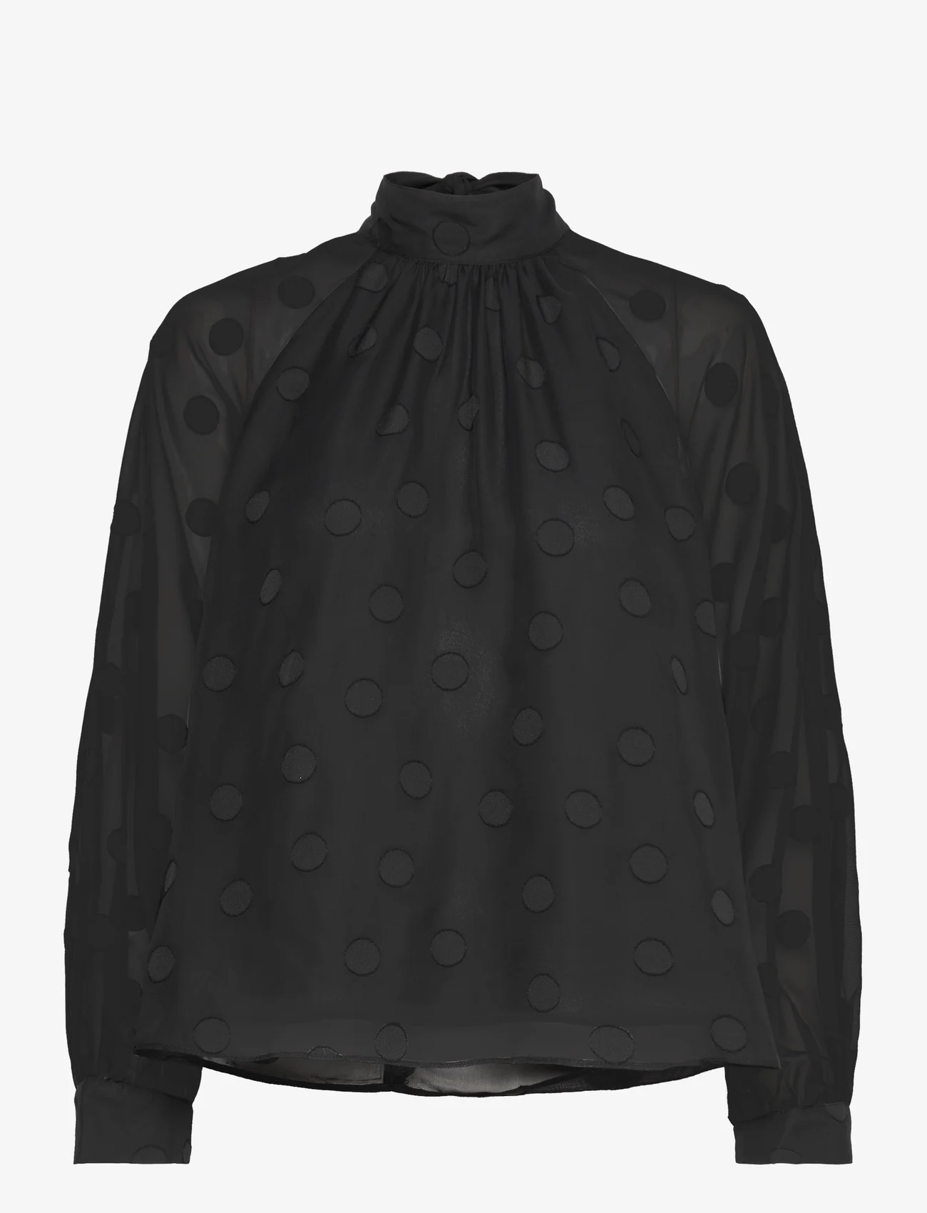 Samsøe Samsøe - Alfrida shirt 14639 - krekli ar garām piedurknēm - black - 0