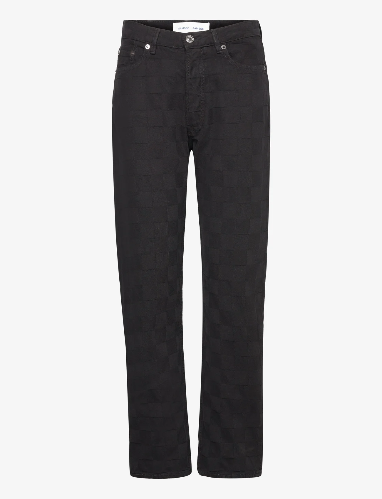 Samsøe Samsøe - Susan jeans 14956 - tiesaus kirpimo džinsai - black od check - 0