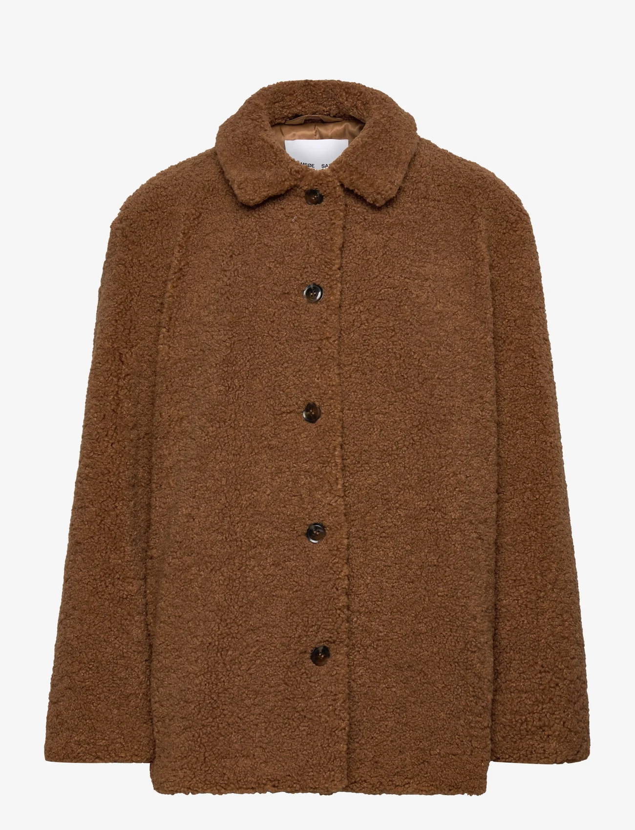 Samsøe Samsøe - Silvia jacket 13181 - fake fur jakker - tobacco brown - 0