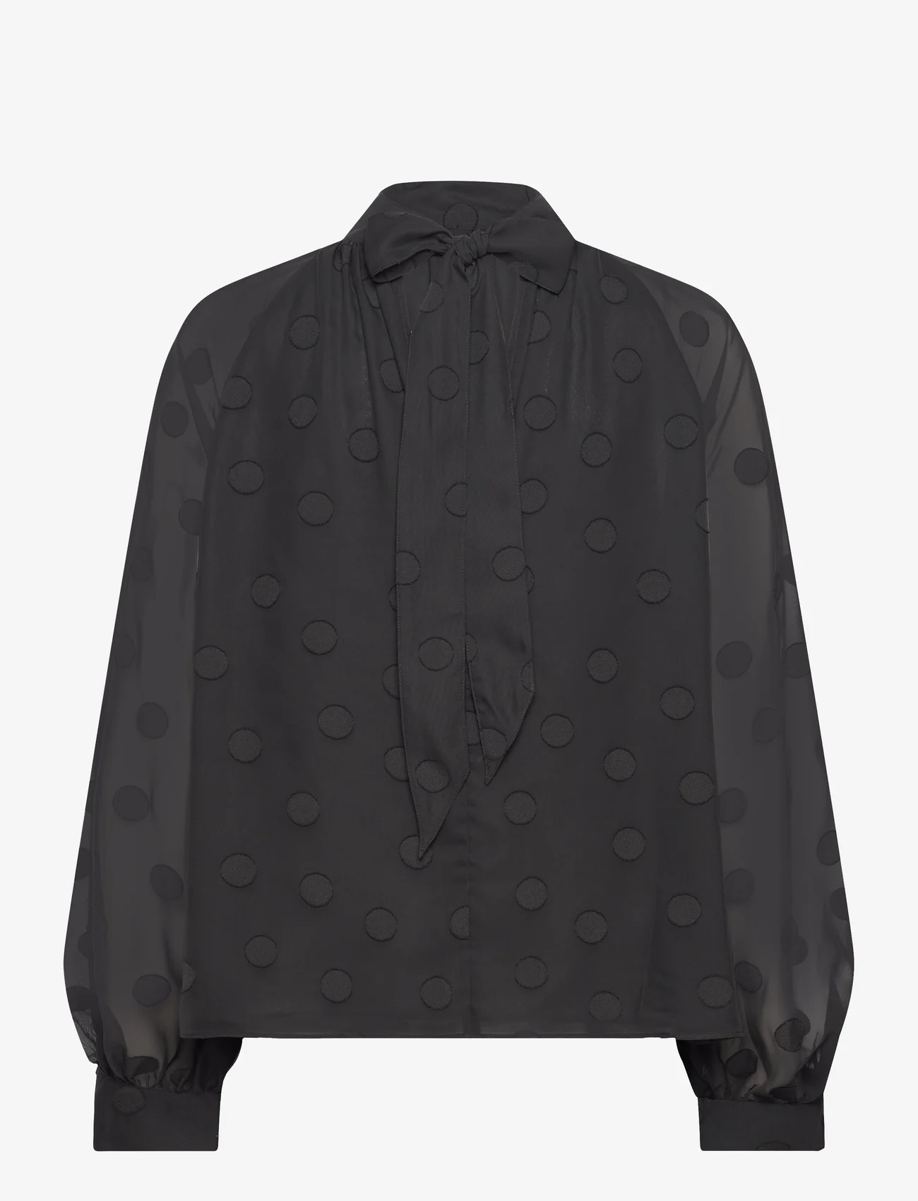Samsøe Samsøe - Alfrida shirt 14639 - krekli ar garām piedurknēm - black - 1