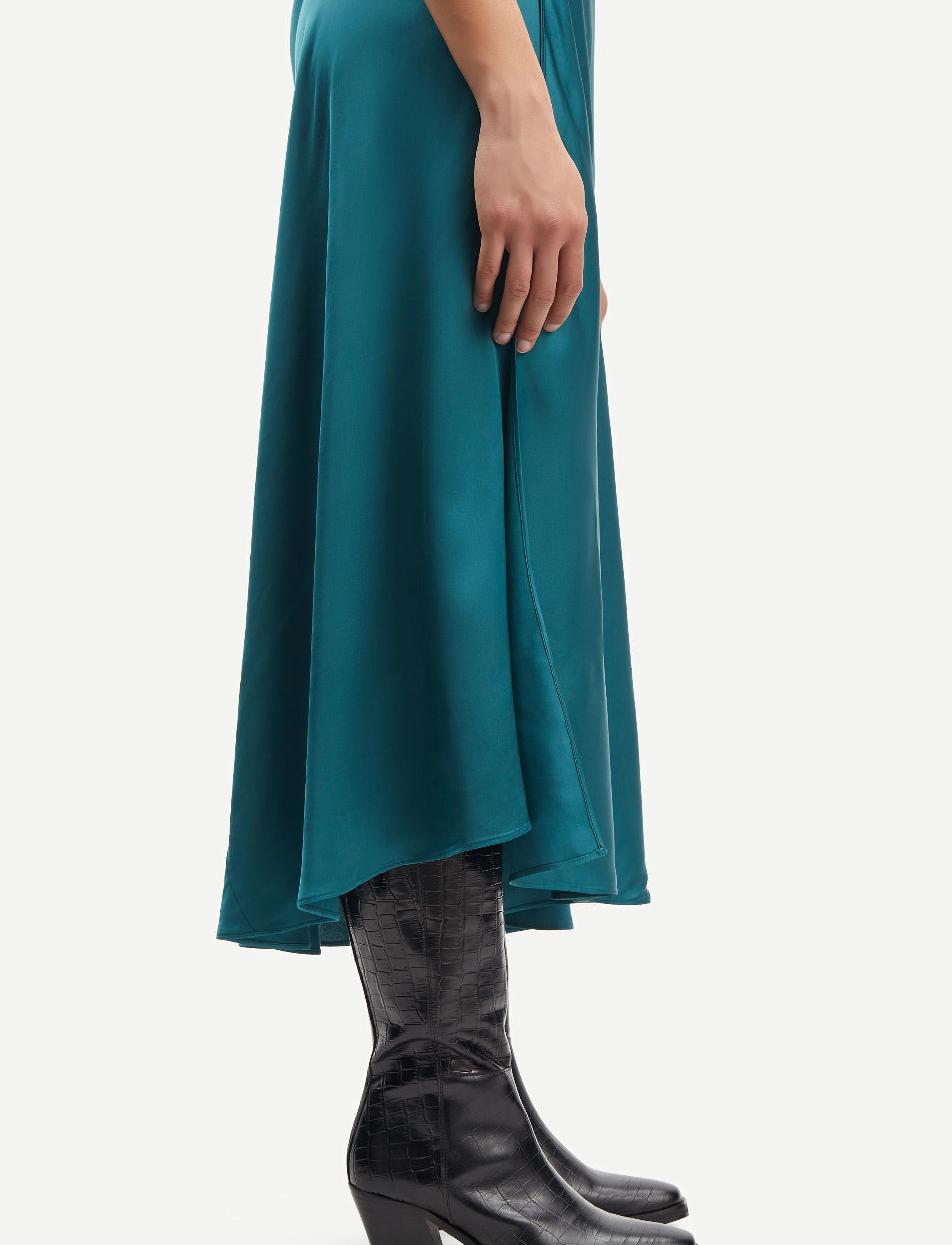 Samsøe Samsøe - Viktoria bias skirt 14905 - spódnice wiązane - atlantic deep - 4