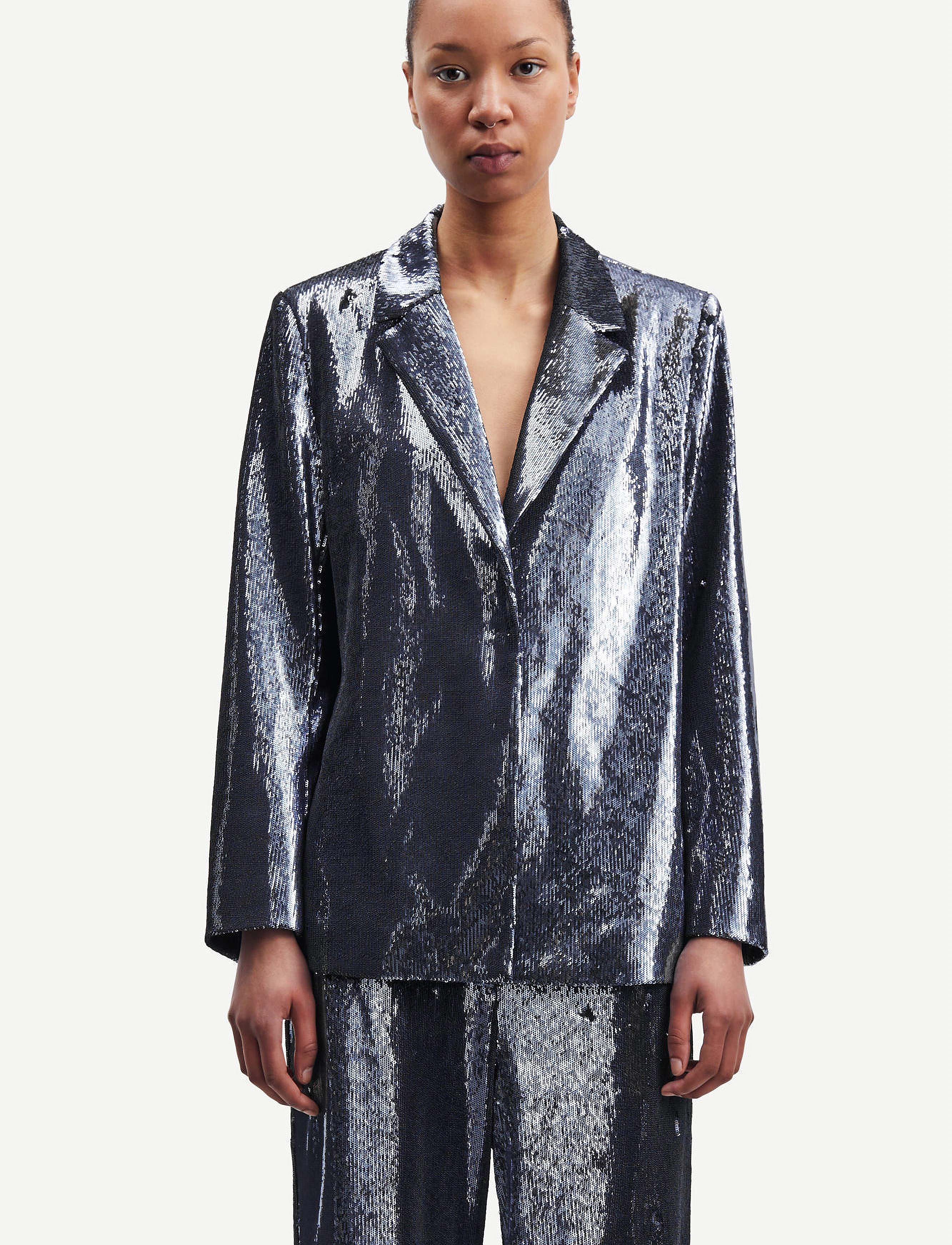 Samsøe Raven Blazer 15020, XS, Blazer, Blau - Oversized Frauen