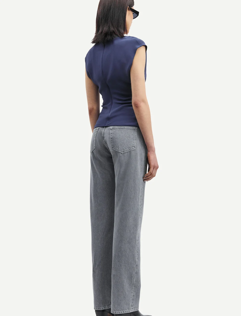 Samsøe Samsøe - Samailey top 15038 - short-sleeved blouses - inkwell - 4