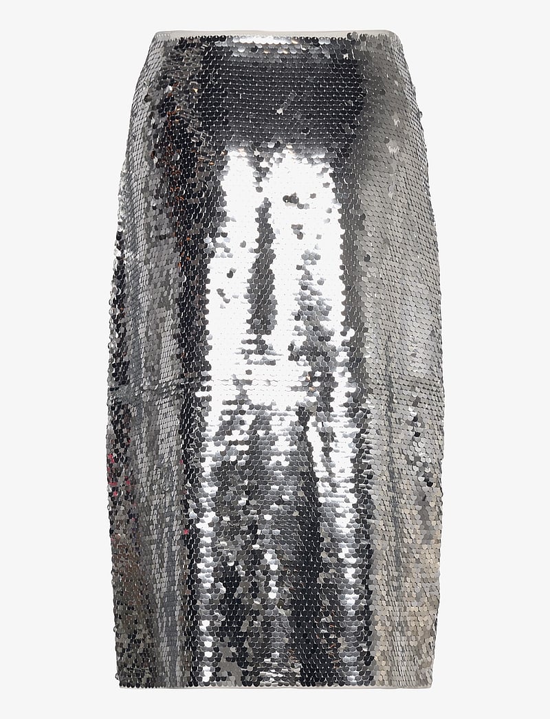 Samsøe Samsøe - Viktoria skirt 15036 - paillet nederdele - silver - 2
