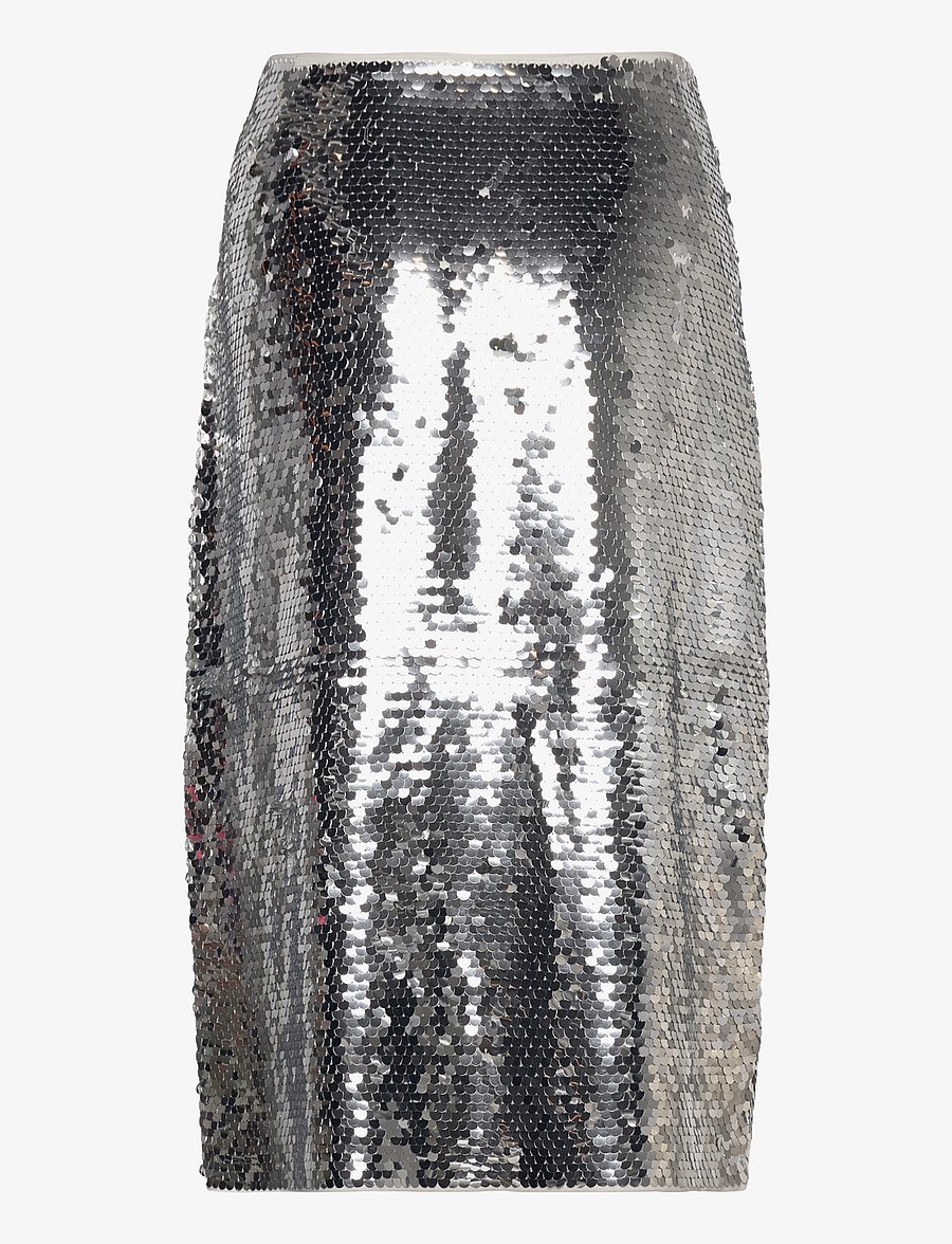Samsøe Samsøe - Viktoria skirt 15036 - pailletten-röcke - silver - 2