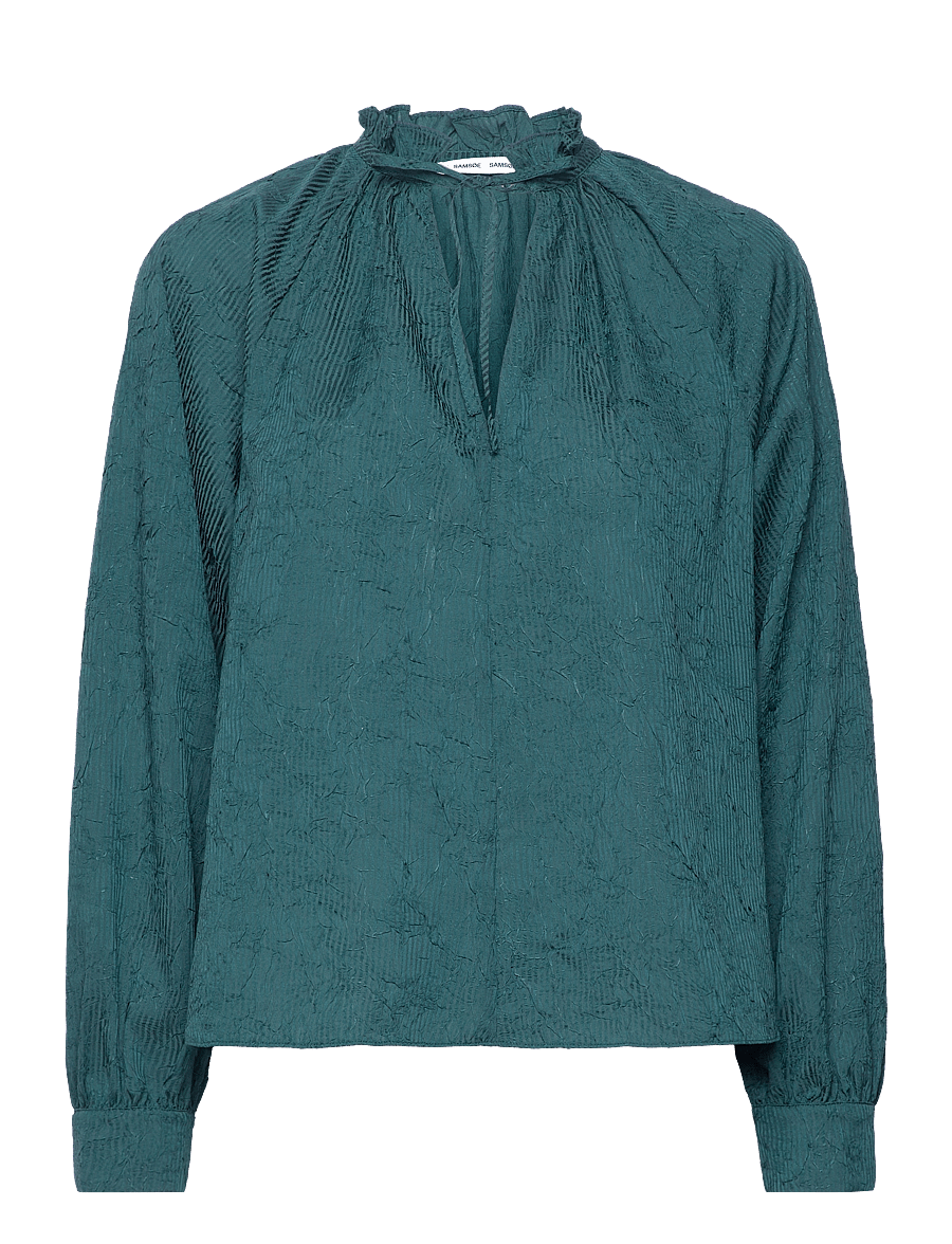 Samsøe Samsøe - Karookhi blouse 15043 - langærmede bluser - atlantic deep - 1