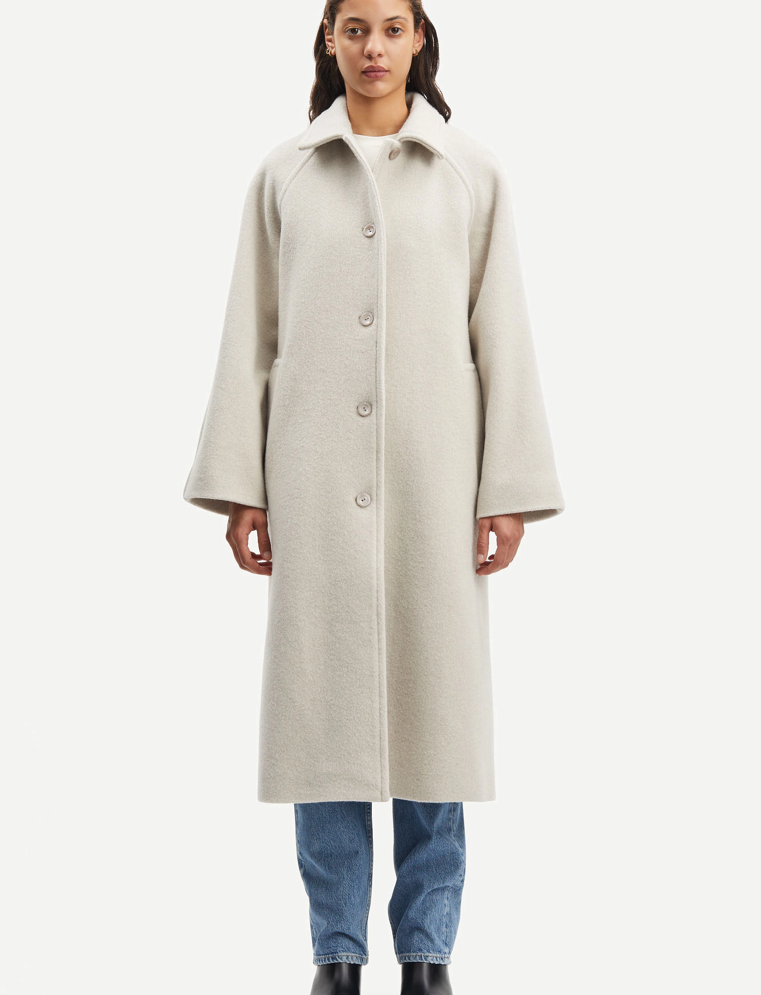 Samsøe Samsøe - Afra coat 15037 - arctic wolf - 2