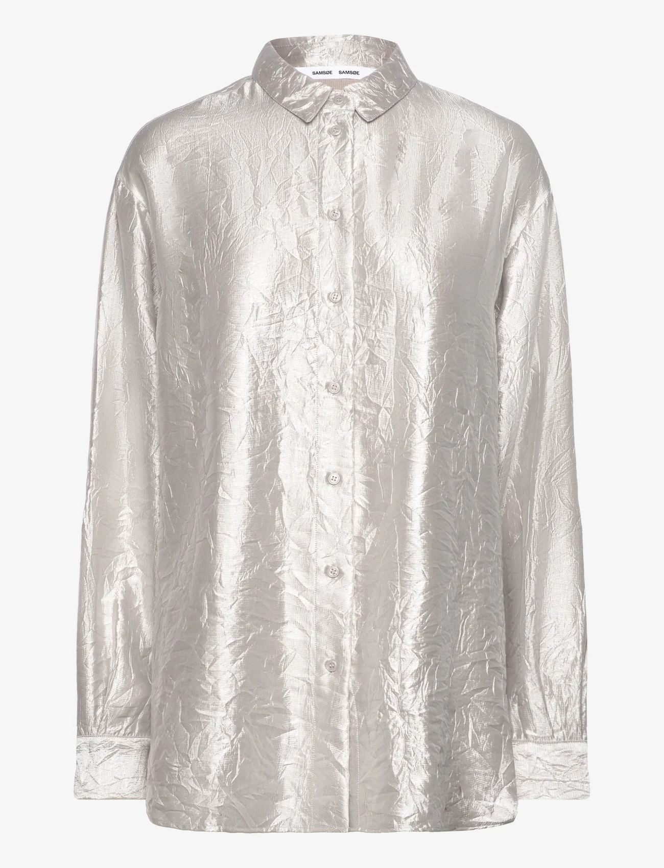 Samsøe Samsøe - Alfrida shirt 15034 - långärmade skjortor - warm silver - 1