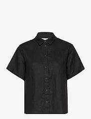 Samsøe Samsøe - Mina ss shirt np 14329 - hørskjorter - black - 0