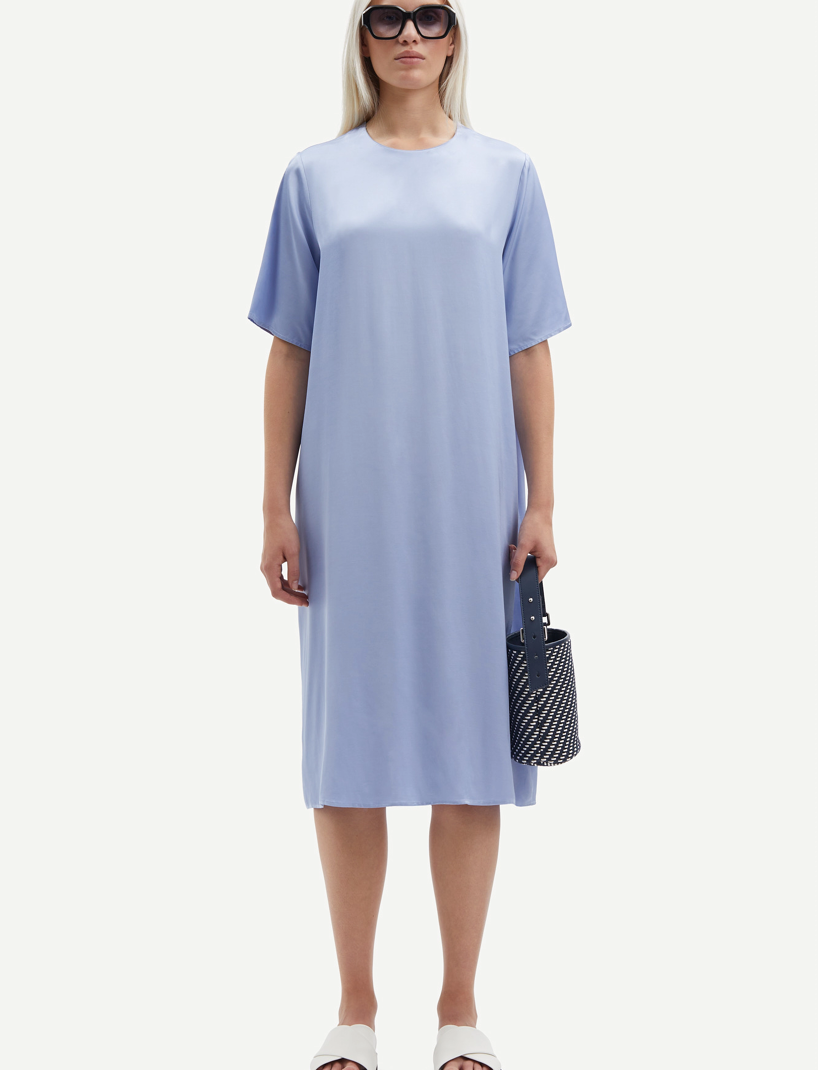 Samsøe Samsøe Sadenise dress 14905 - Kjoler - BLUE HERON / purple