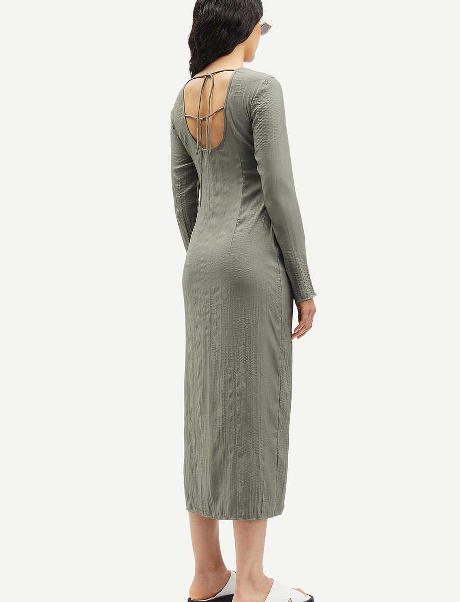 Samsøe Samsøe - Saisabel dress 15158 - midikleider - dusty olive - 4