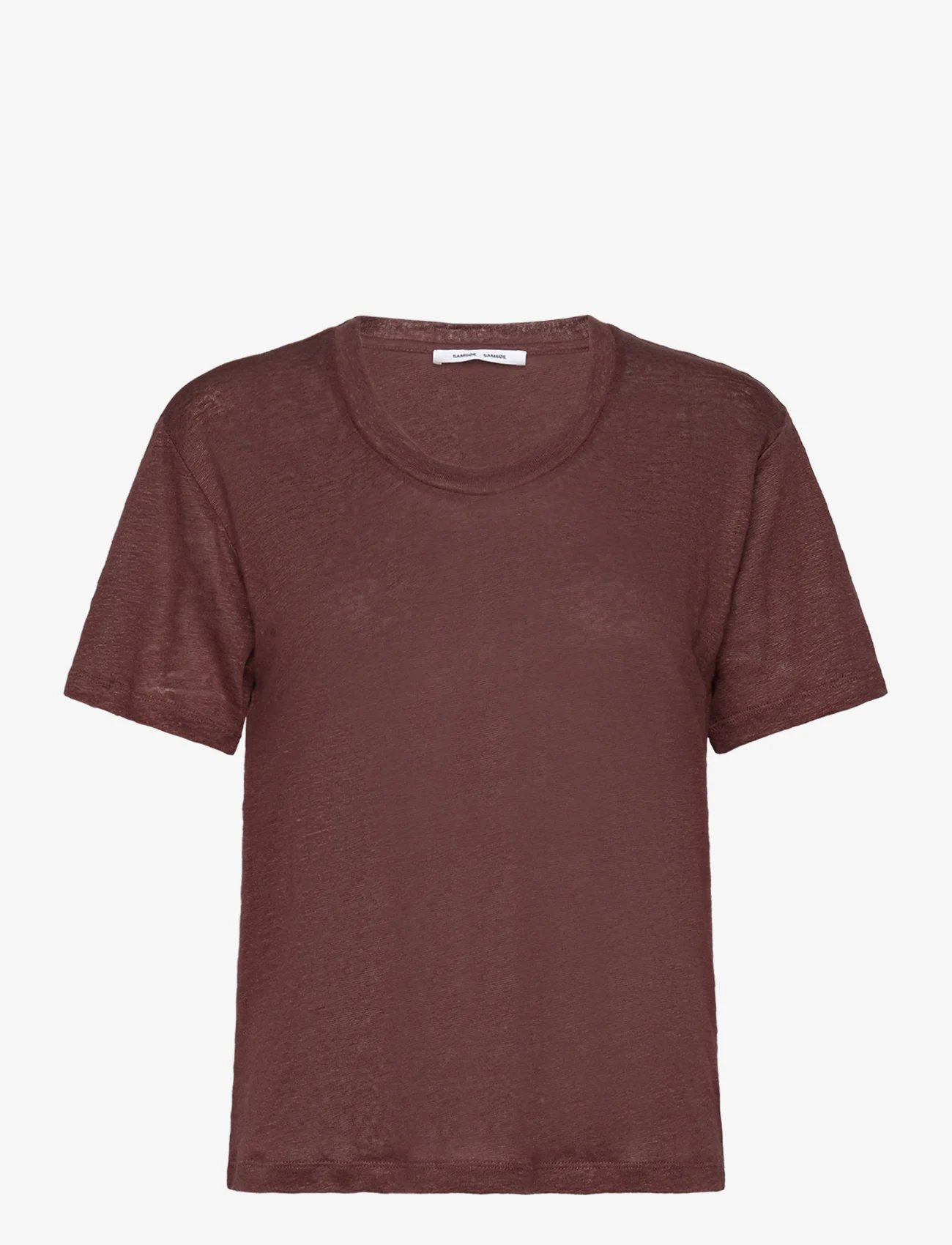 Samsøe Samsøe - Sakayla t-shirt 15202 - t-shirts - brown stone - 0