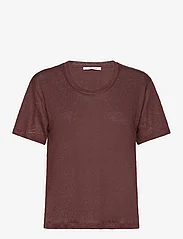 Samsøe Samsøe - Sakayla t-shirt 15202 - t-shirts - brown stone - 0