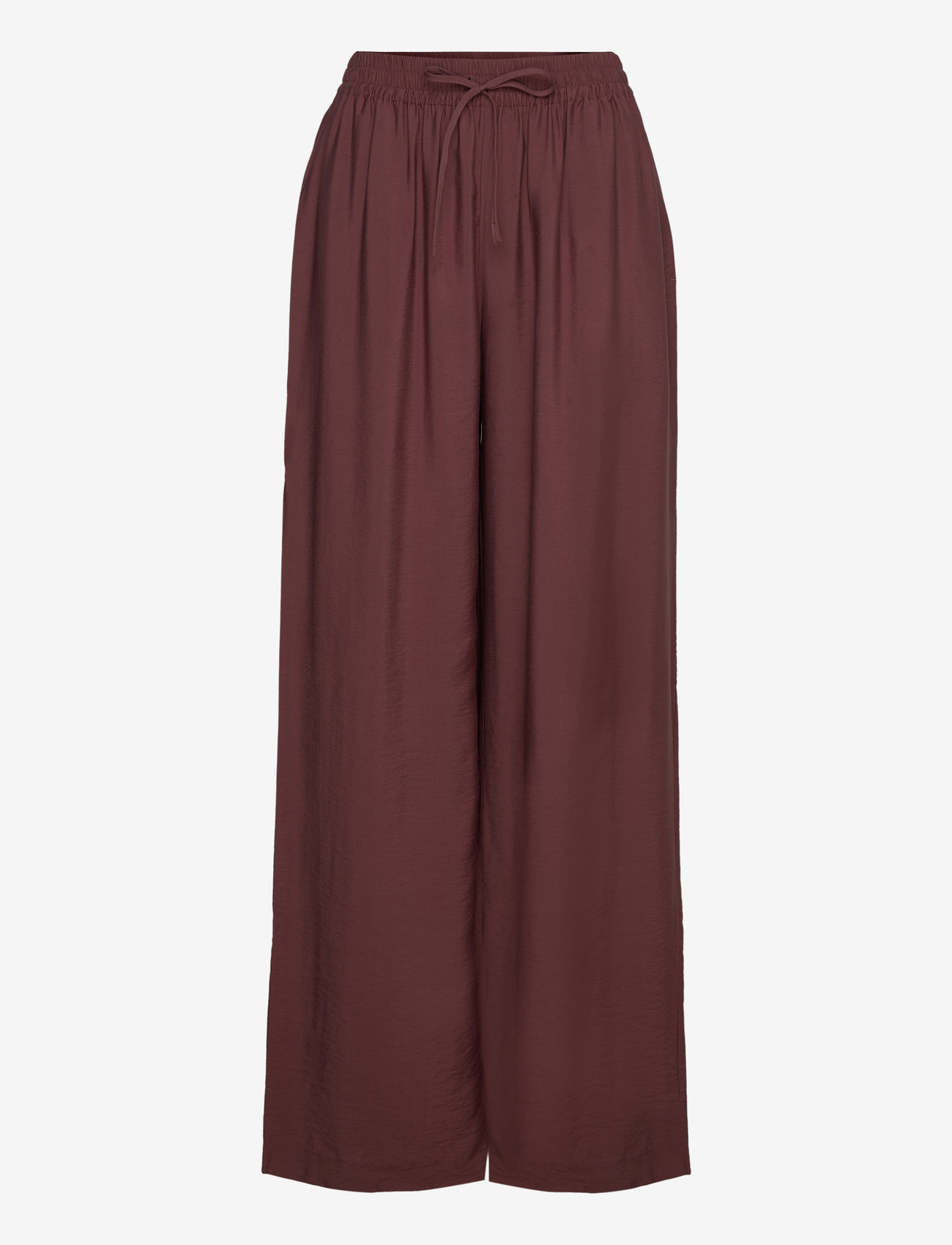 Samsøe Samsøe - Sahelena trousers 14639 - bukser med brede ben - brown stone - 0