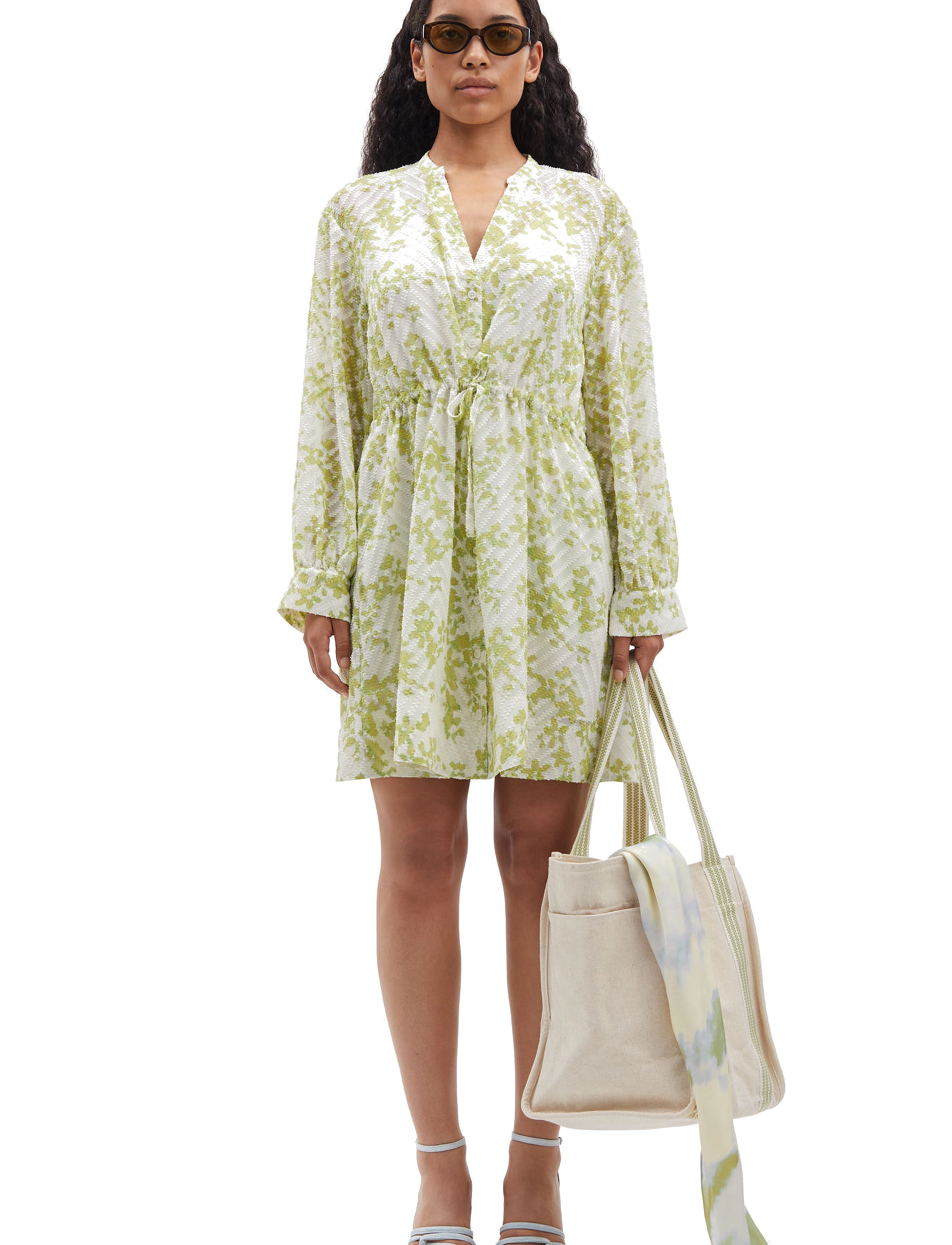 Samsøe Samsøe Saamelie dress 14573 - Klänningar - MEADOW / green